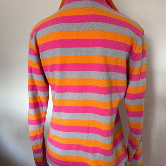 Fred Perry all cotton knit long sleeved zippered turtle neck sz 12 for layering - Picture 3 of 15